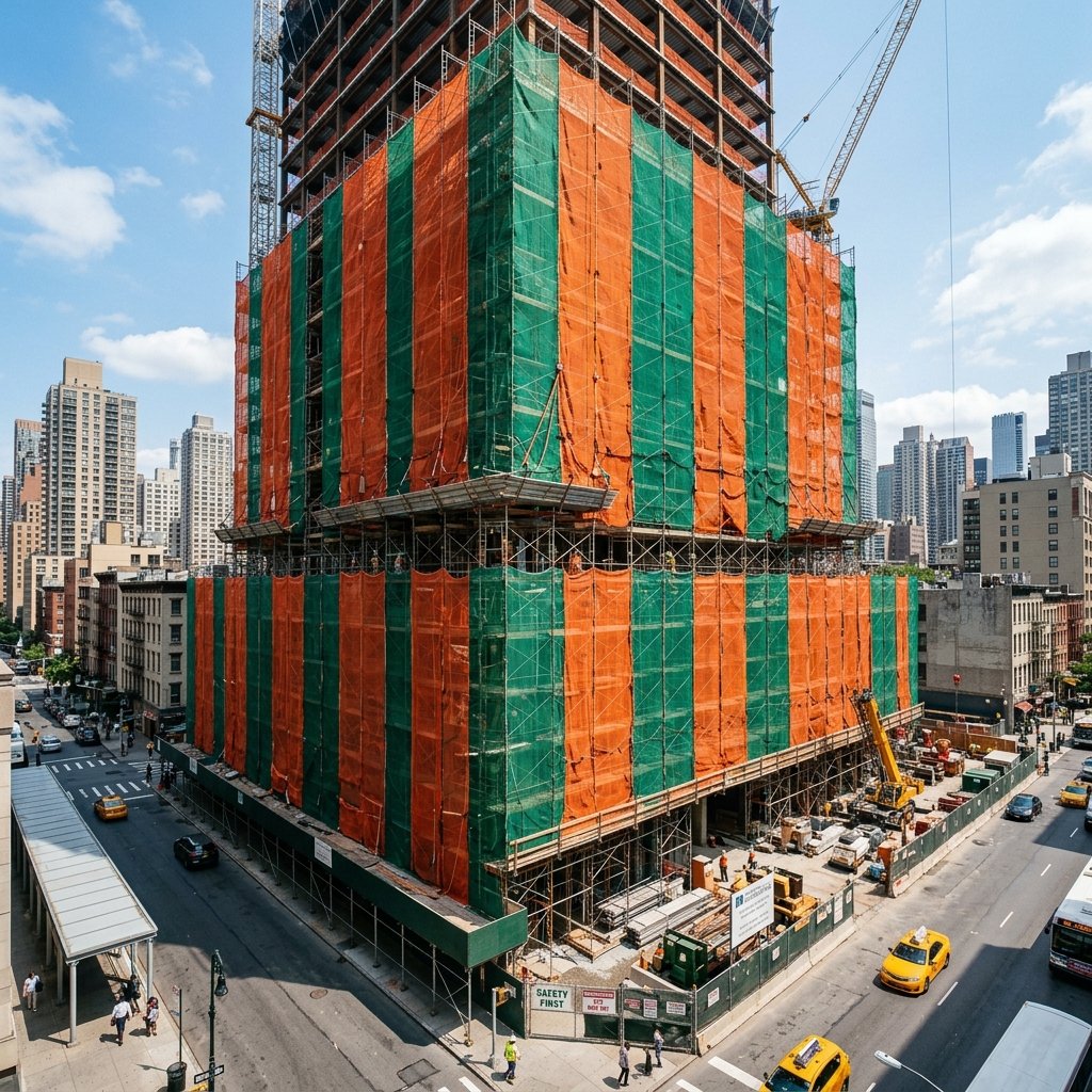 Construction Safety Nets View